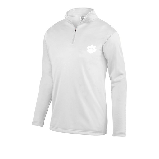 [FOLQFFWH-AS-LOGO2] Decker Men's FlexFleece 1/4 Zip (Adult S, White, Logo 2)