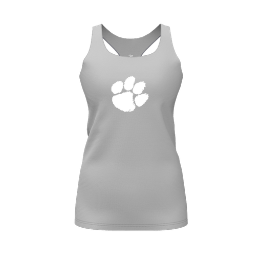 [FT0TRBGY-FYS-LOGO2] Decker Racerback Tank Top (Female Youth S, Gray, Logo 2)