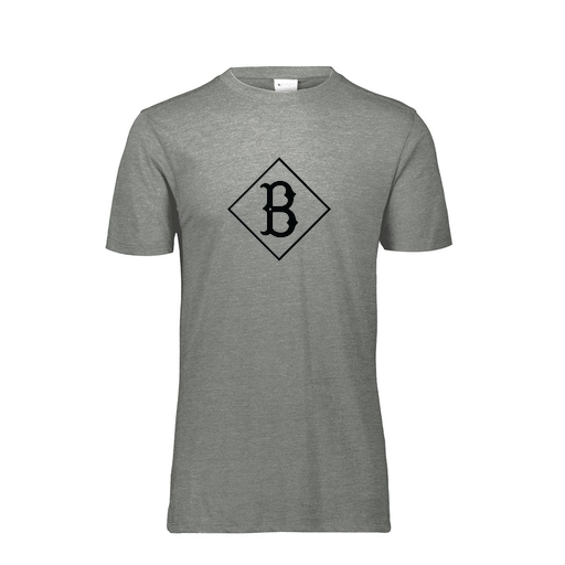 [FTSCUBGY-AS-LOGO3] Decker Men's Tri-Blend T-Shirt - Short Sleeve (Adult S, Gray, Logo 3)