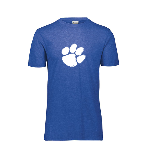 [FTSCUBRY-YS-LOGO2] Decker Youth Tri-Blend T-Shirt - Short Sleeve (Youth S, Royal, Logo 2)