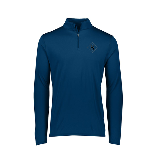 [FTLQFLNV-FAXS-LOGO3] Ladies Flex-Lite 1/4 Zip Shirt (Female Adult XS, Navy, Logo 3)