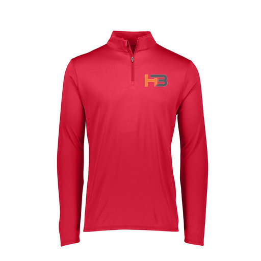 [FTLQFLRD-FAXS-LOGO1] Ladies Flex-Lite 1/4 Zip Shirt (Female Adult XS, Red, Logo 1)