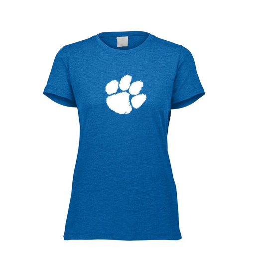[FTSCUBRY-FAXS-LOGO2] Decker Women's Tri-Blend T-Shirt - Short Sleeve (Female Adult XS, Royal, Logo 2)