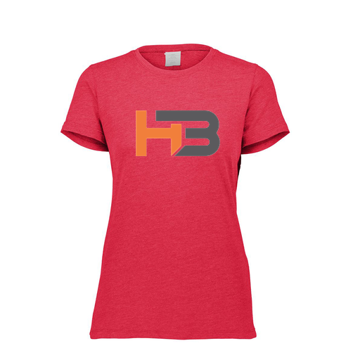[FTSCUBRD-FAXS-LOGO1] Decker Women's Tri-Blend T-Shirt - Short Sleeve (Female Adult XS, Red, Logo 1)