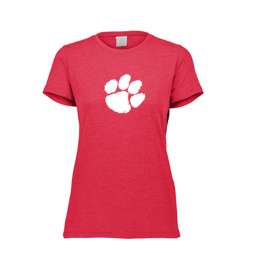 [FTSCUBRD-FAXS-LOGO2] Decker Women's Tri-Blend T-Shirt - Short Sleeve (Female Adult XS, Red, Logo 2)