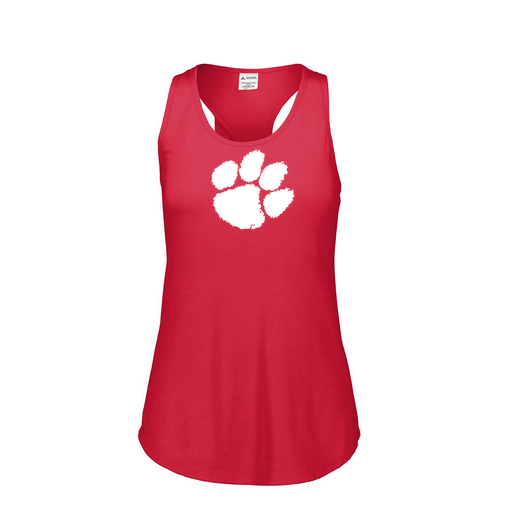 [3078.V96.S-LOGO2] Ladies Tri Blend Tank Top (Female Adult S, Red, Logo 2)