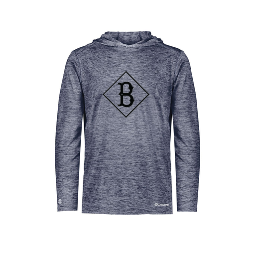 [FOLHCGNV-AS-LOGO3] Decker Men's Charge Hoodie (Adult S, Navy, Logo 3)