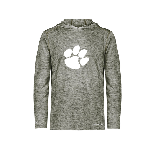 [FOLHCGGY-AS-LOGO2] Men's Charge Hoodie (Adult S, Gray, Logo 2)