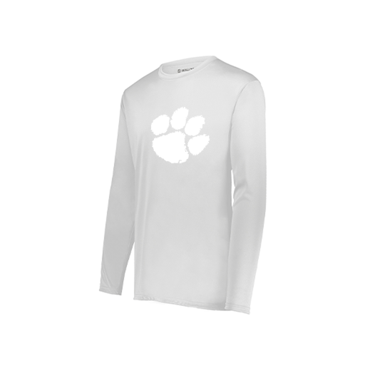 [222822.005.XS-LOGO2] Men's LS Smooth Sport Shirt (Adult XS, White, Logo 2)