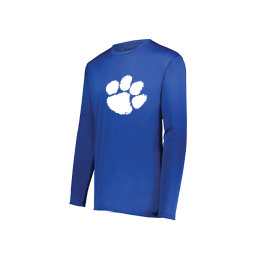 [222822.060.XS-LOGO2] Men's LS Smooth Sport Shirt (Adult XS, Royal, Logo 2)