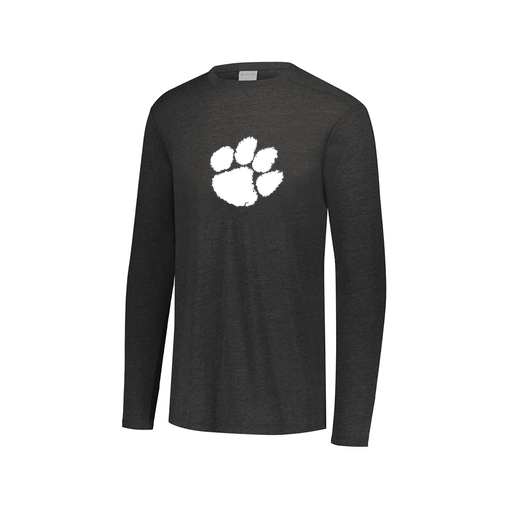 [FTLCUBBK-AXS-LOGO2] Decker Men's Tri-Blend T-Shirt - Long Sleeve (Adult XS, Black, Logo 2)