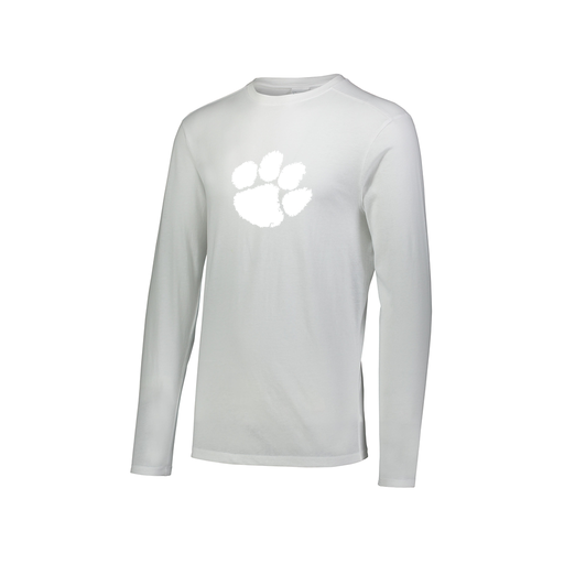 [3075.005.XS-LOGO2] Men's LS Ultra-blend T-Shirt (Adult XS, White, Logo 2)