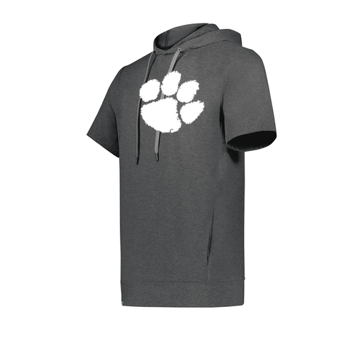 [222605-GRY-YS-LOGO2] YOUTH VENTURA SOFT KNIT SHORT SLEEVE HOODIE (Youth S, Gray, Logo 2)