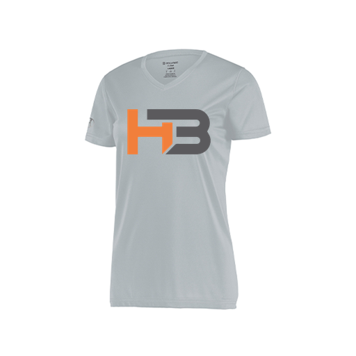 [222820.099.S-LOGO1] Ladies Movement Dri Fit Shirt (Female Adult S, Silver, Logo 1)
