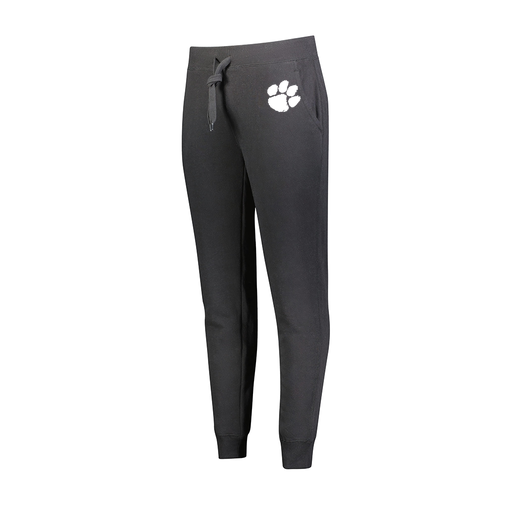 [229748.080.XS-LOGO2] Ladies 60/40 Fleece Jogger (Female Adult XS, Black, Logo 2)