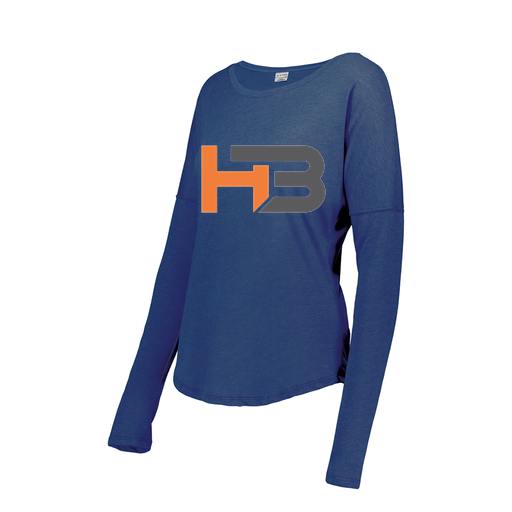 [FTLCUBRY-FAXS-LOGO1] Ladies LS Ultra-blend T-Shirt (Female Adult XS, Royal, Logo 1)
